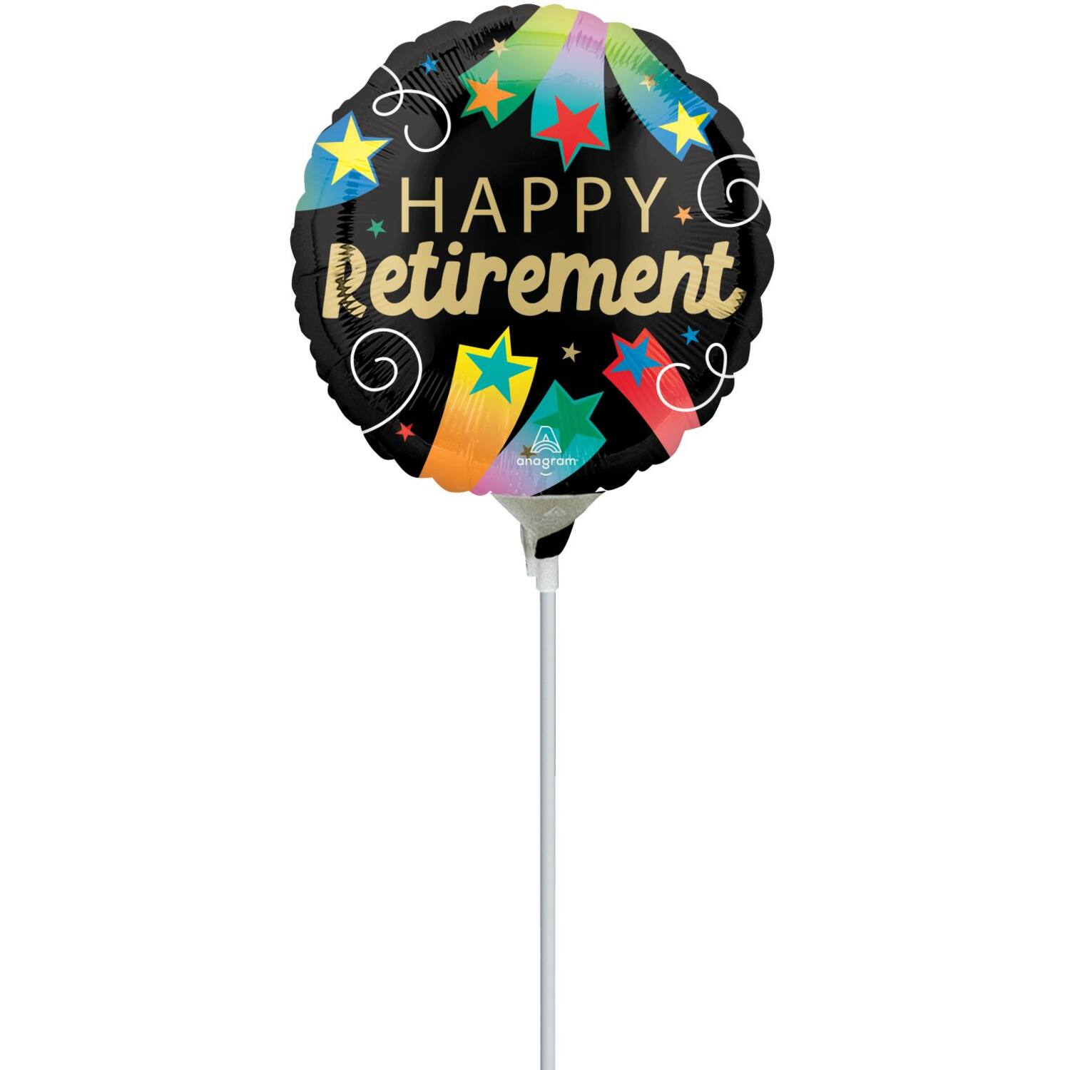Foil Balloon – Mini – "HAPPY Retirement" – 23 cm